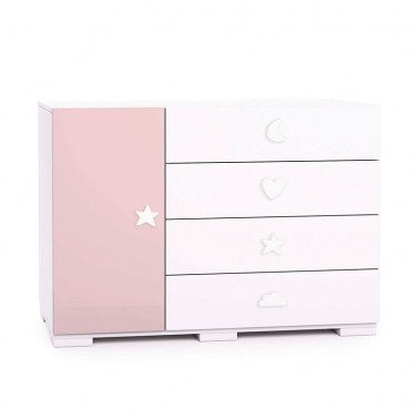 Comoda cajones grandes y puerta Bubble