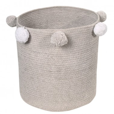 cesta de almacenaje bubbly gris lorena canals