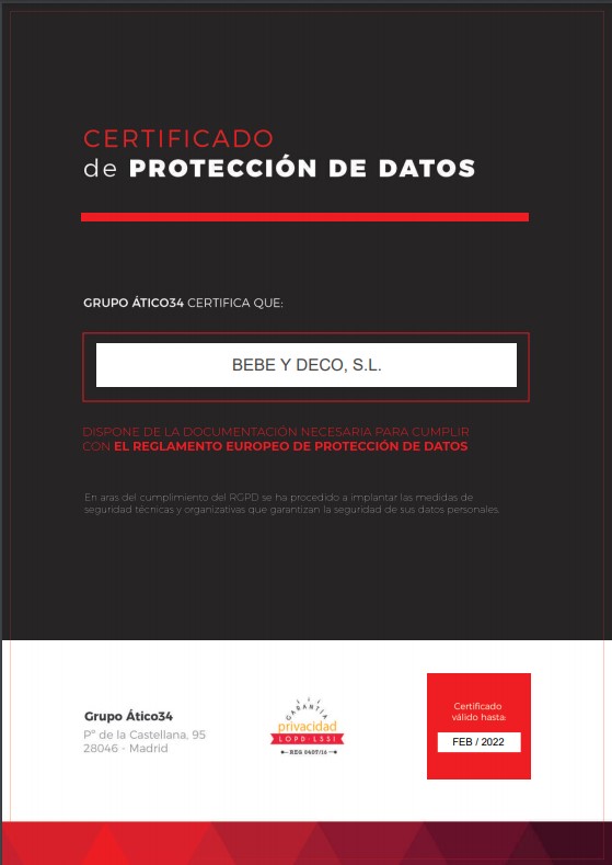 Certificado Nuevo RGPD