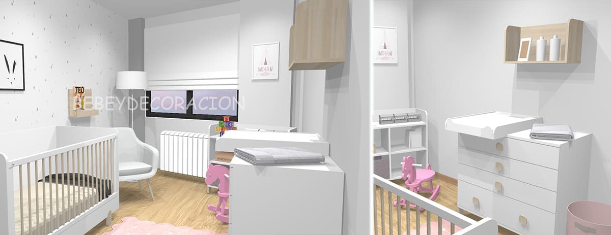 habitacion de bebe niña